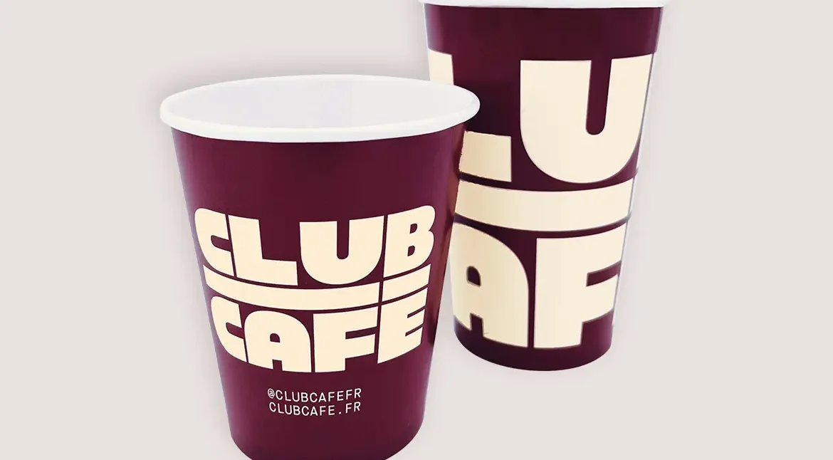 Gobelet carton personnalisé Club Café