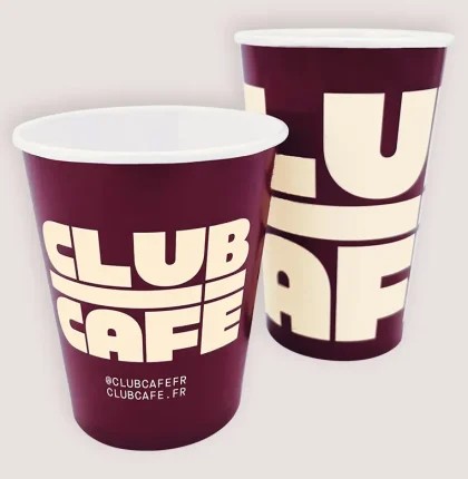 Gobelet carton personnalisé Club Café Gobelet carton personnalisé Club Café