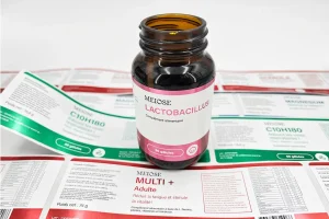 Etiquette avec effet métallisé Impression numérique d'étiquette adhésive